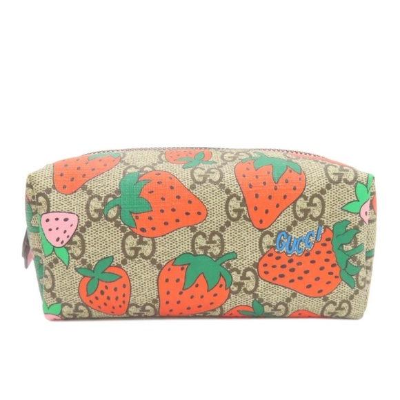 Gucci Strawberry Cosmetic Pouch 576217 - Picture 2 of 7